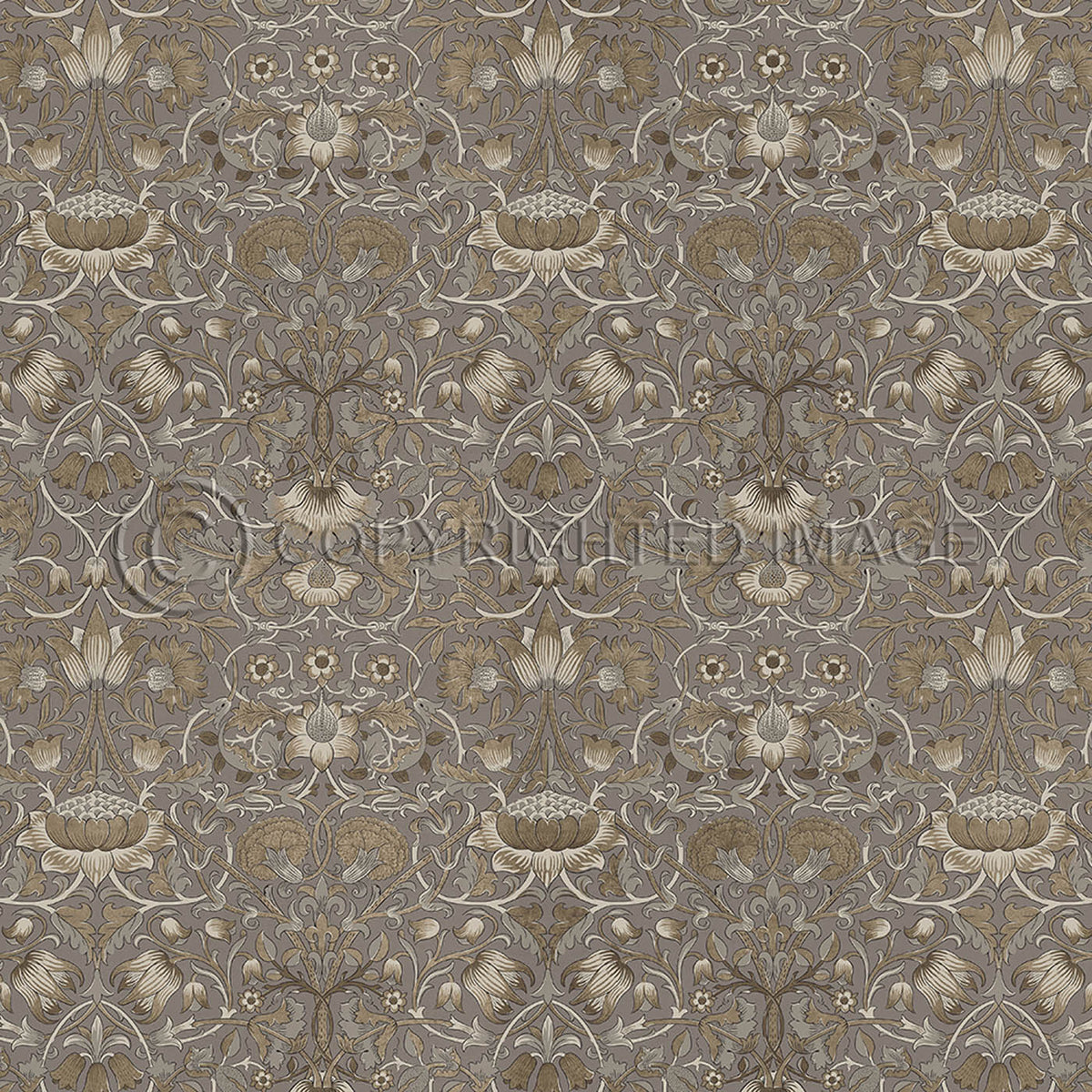 Lodden Taupe and Gold 36x36