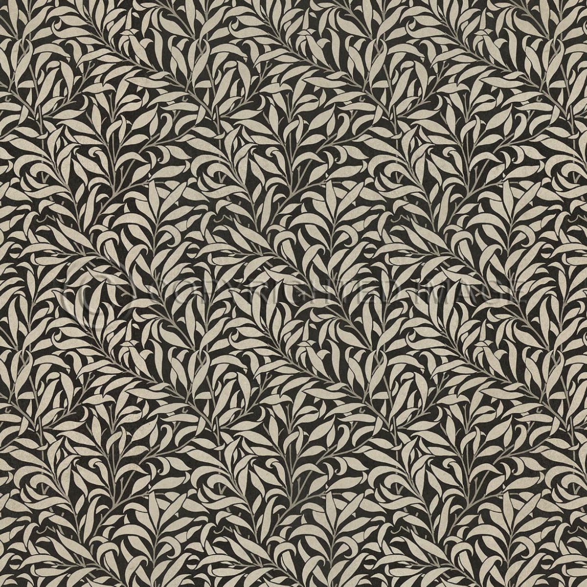 Willow Bough Charcoal and Linen 36x36