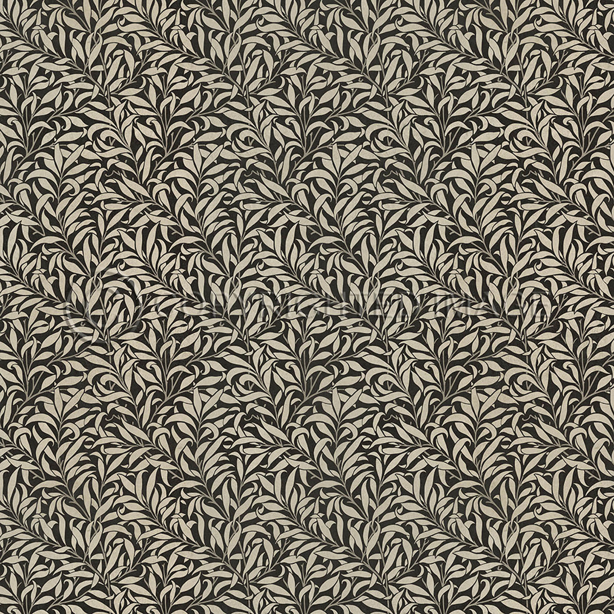 Willow Bough Charcoal and Linen 48x48