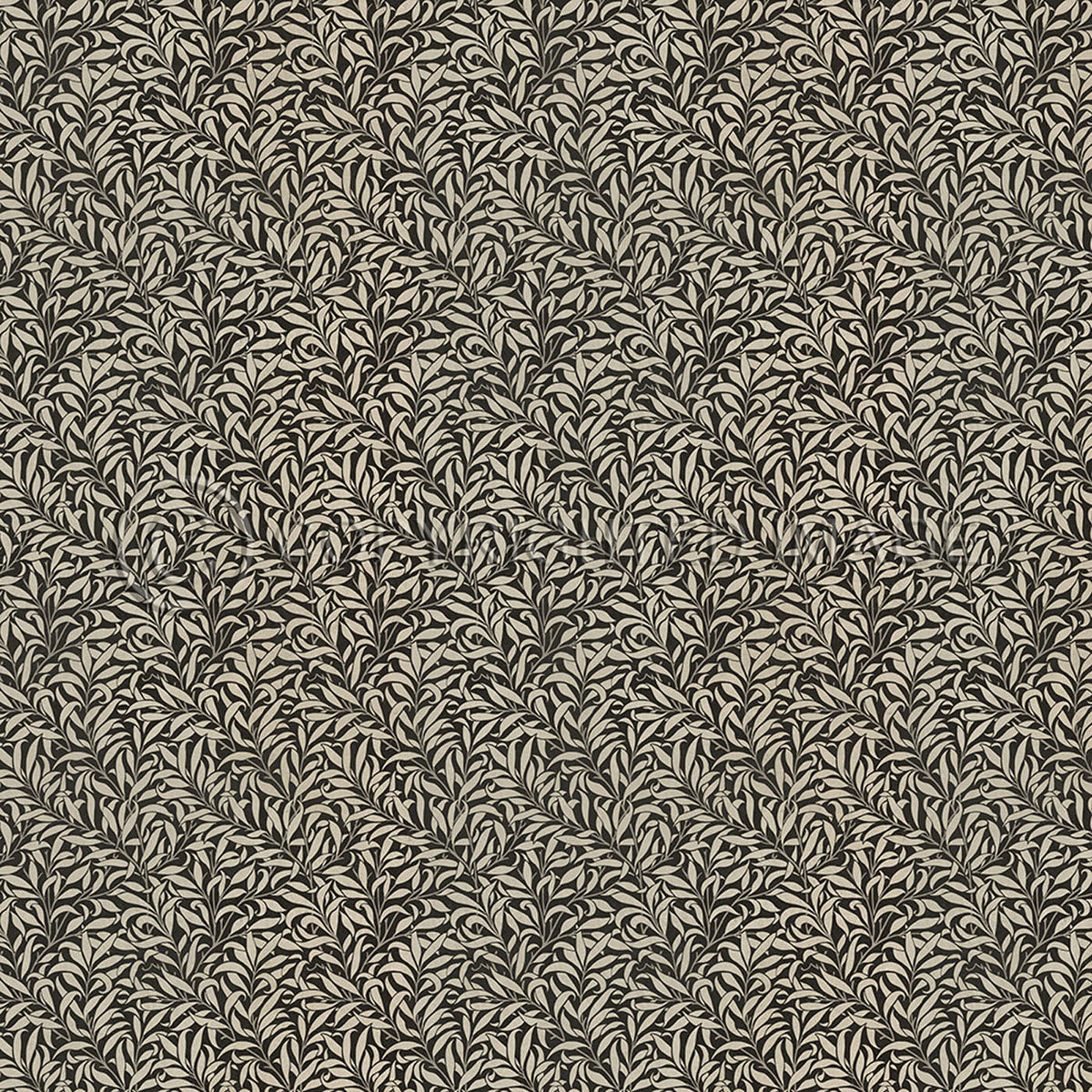 Willow Bough Charcoal and Linen 72x72