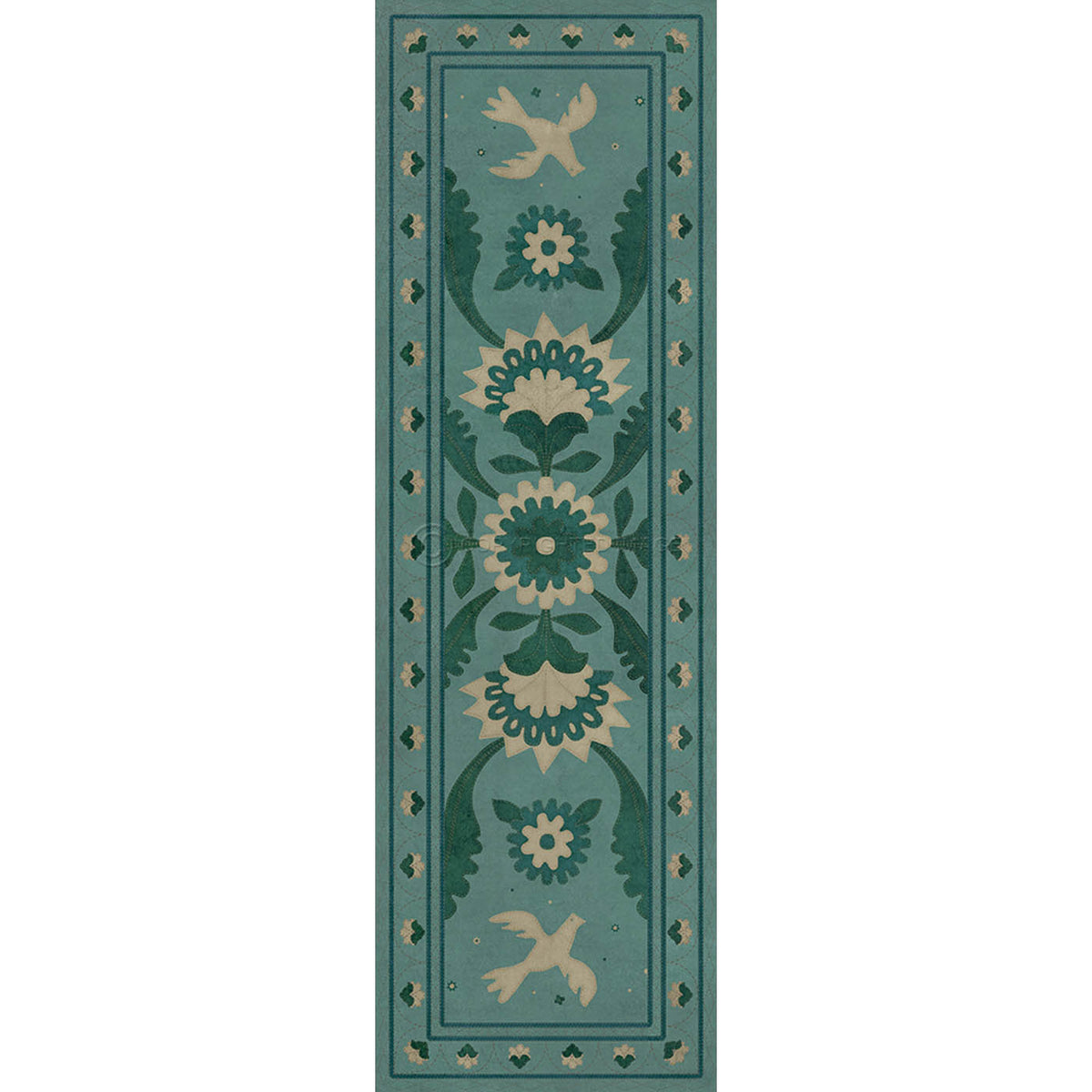 Applique Barred Clouds Bloom 36x115