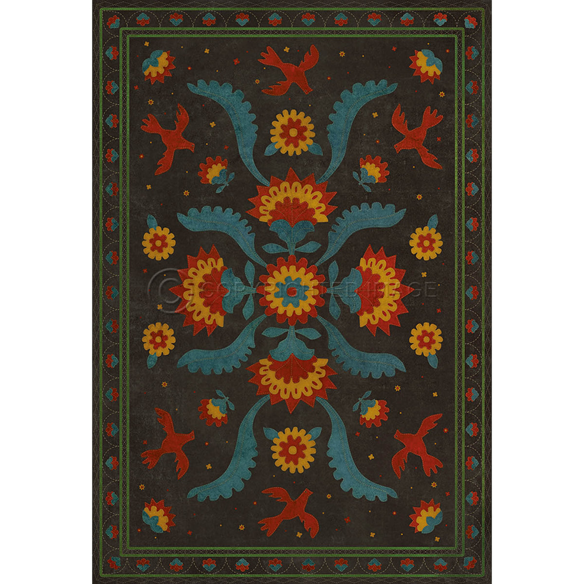 Applique Gossip of Swallows 52x76