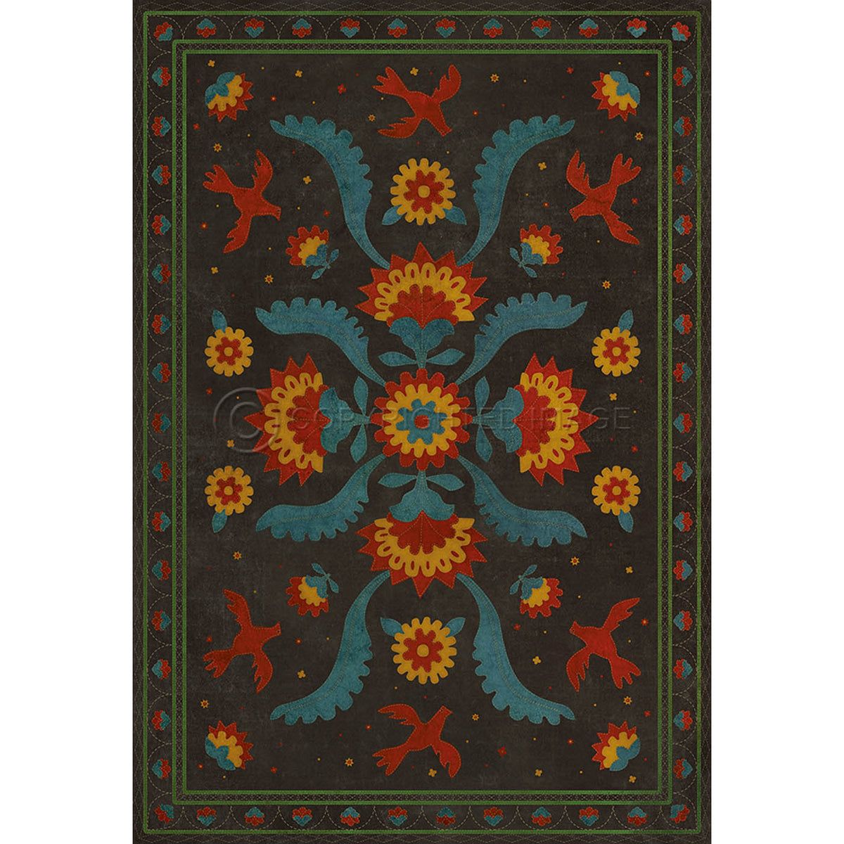 Applique Gossip of Swallows 70x102