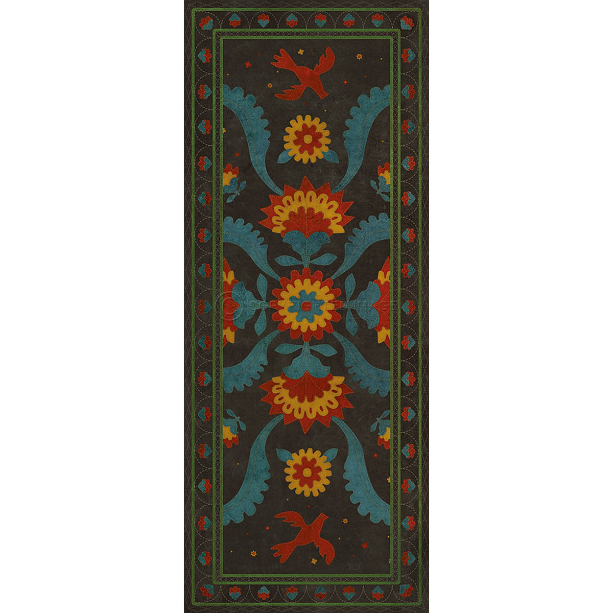 Applique Gossip of Swallows 36x90