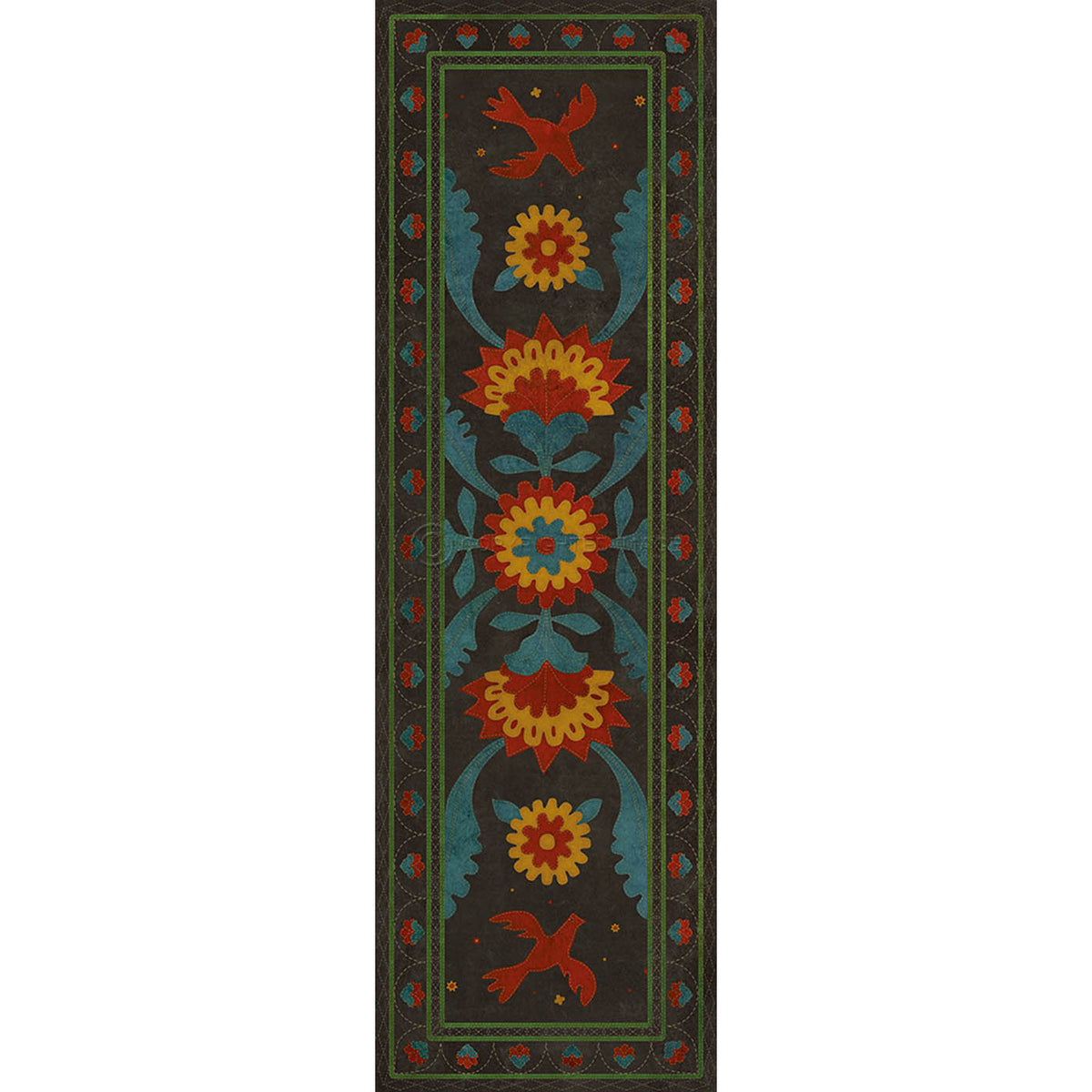 Applique Gossip of Swallows 36x115