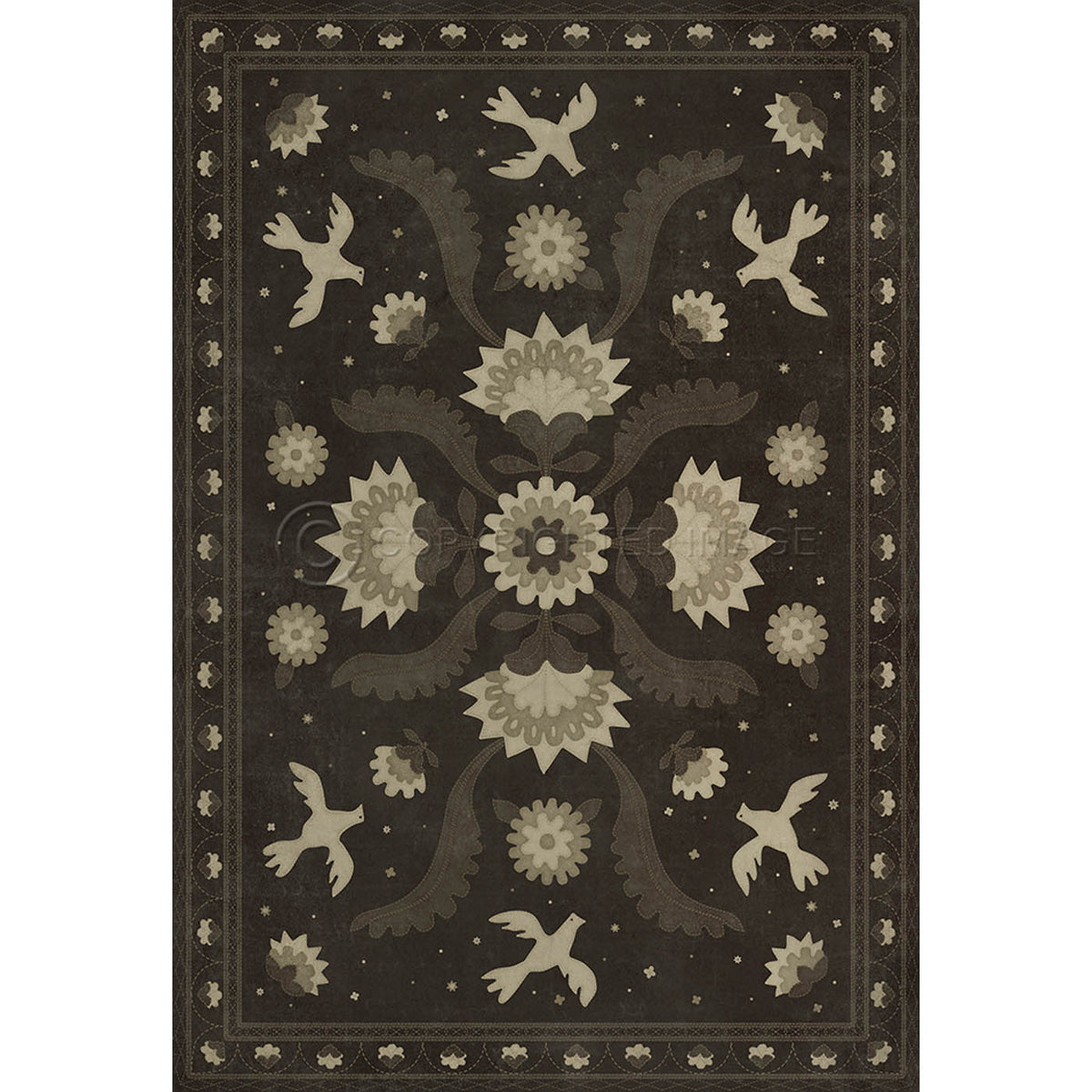 Applique Stitches of the Hours 52x76