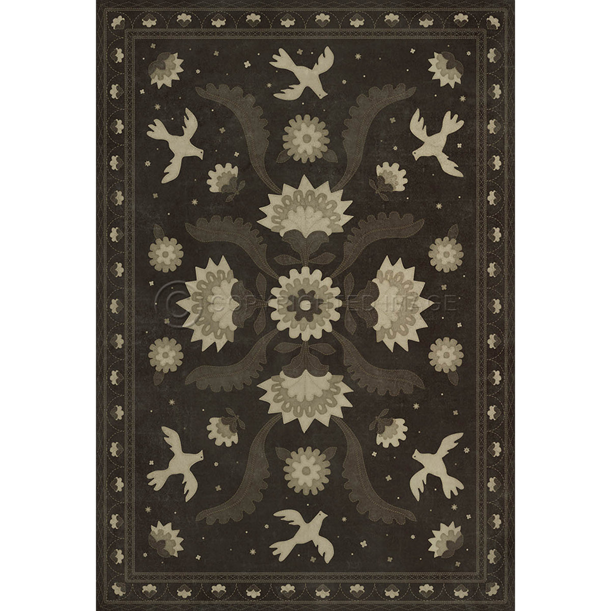 Applique Stitches of the Hours 70x102