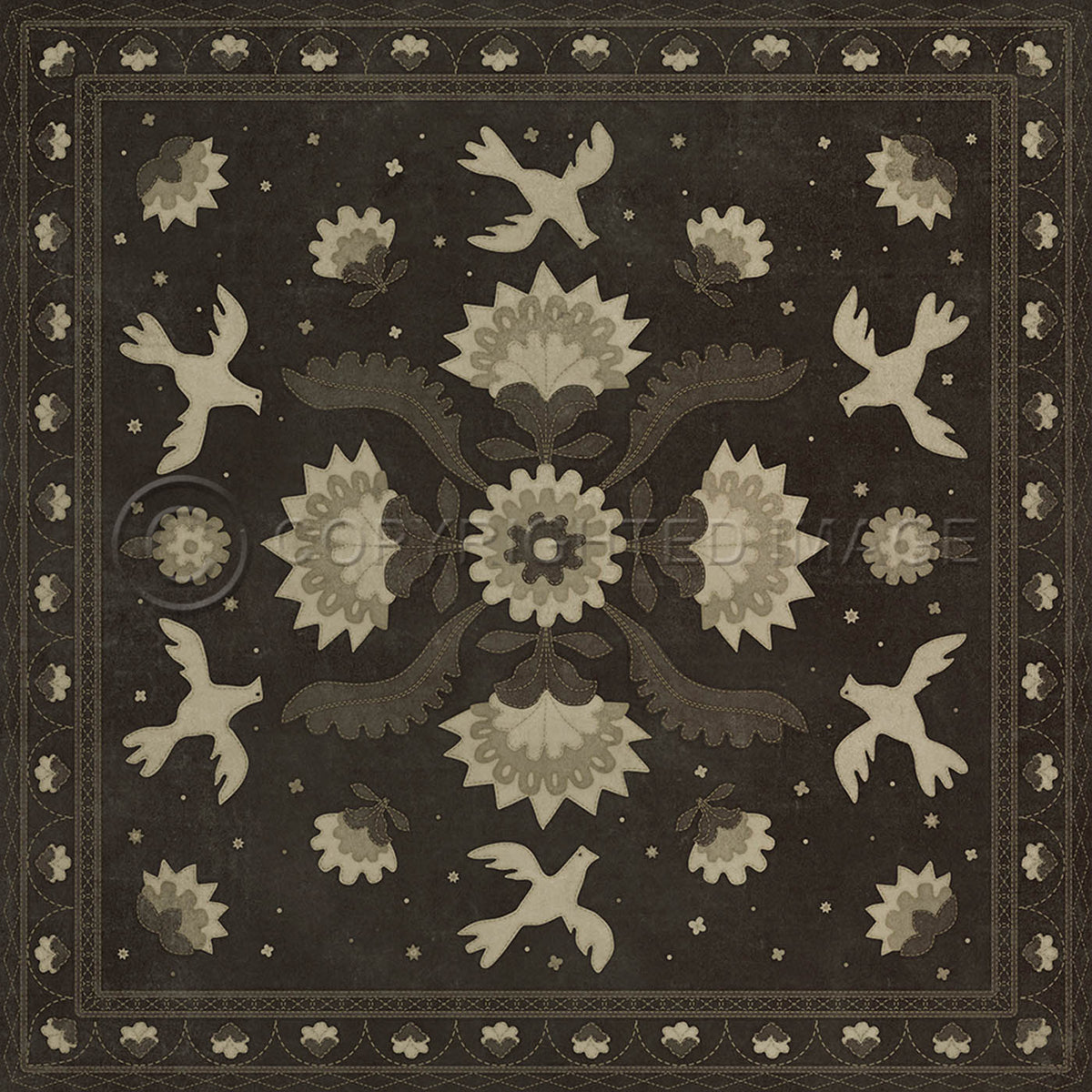 Applique Stitches of the Hours 36x36