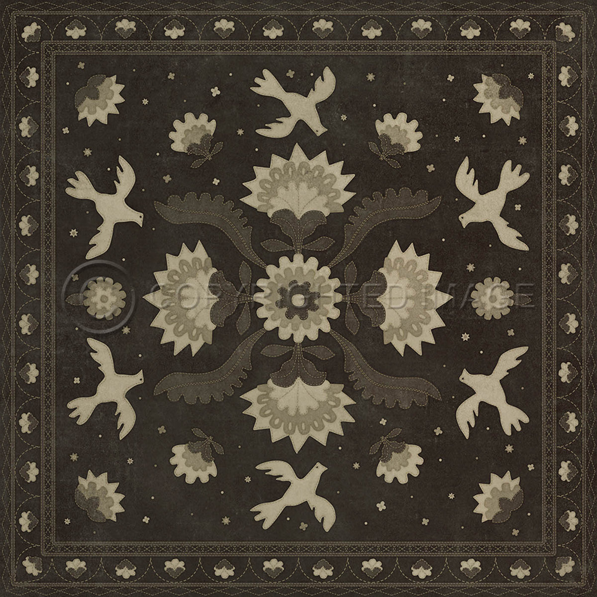 Applique Stitches of the Hours 48x48