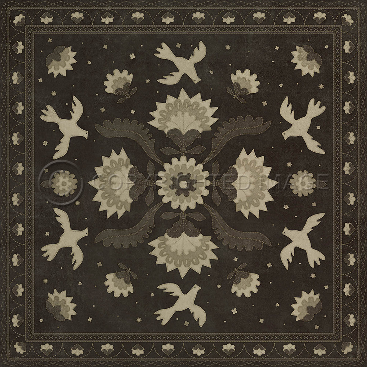 Applique Stitches of the Hours 72x72