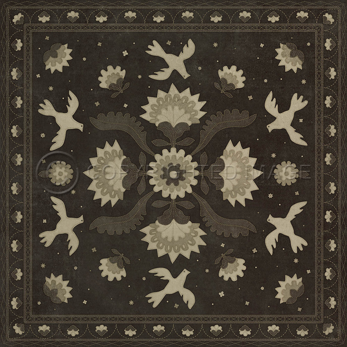 Applique Stitches of the Hours 120x120