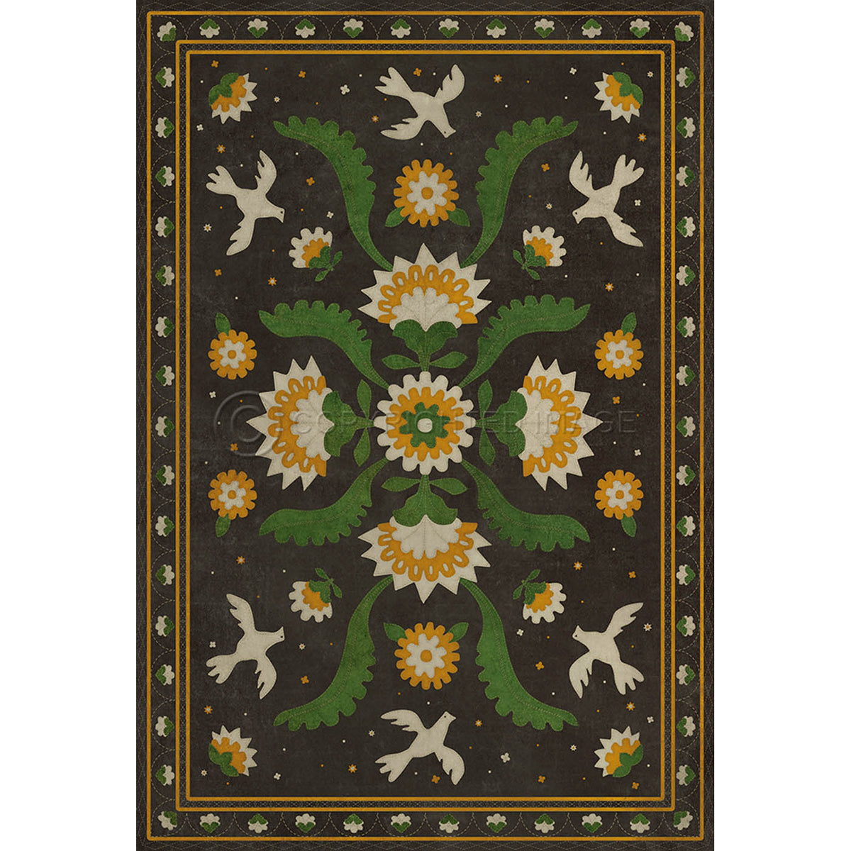 Applique The Greenest Dells 38x56