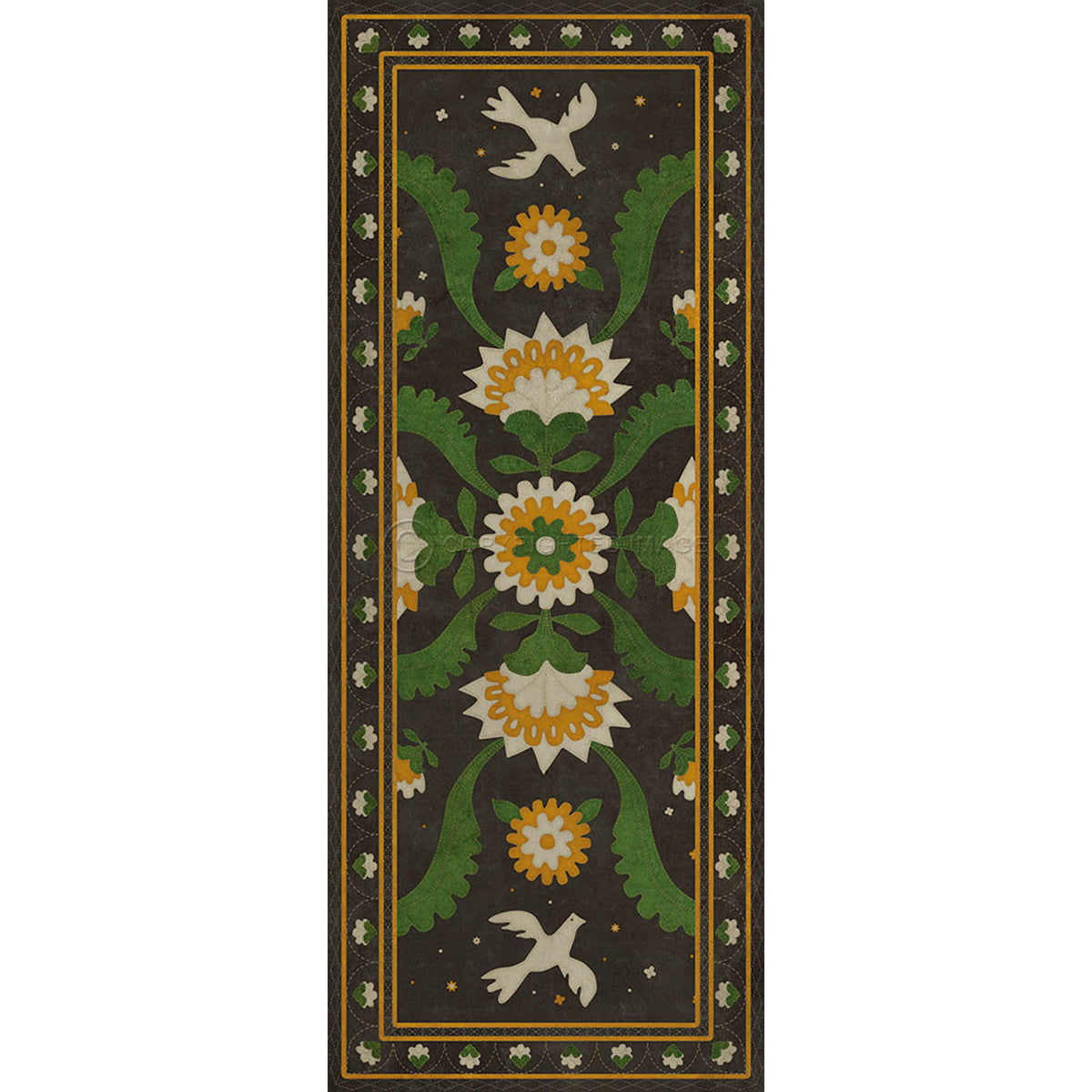 Applique The Greenest Dells 36x90