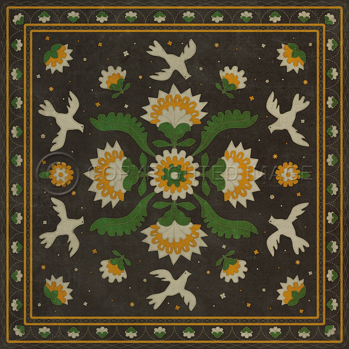 Applique The Greenest Dells 48x48