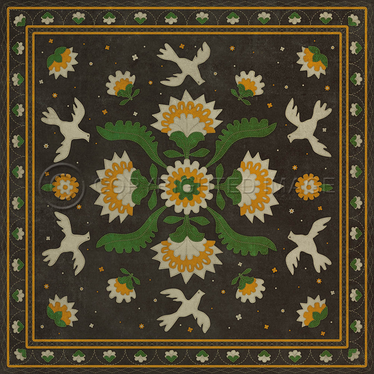 Applique The Greenest Dells 72x72