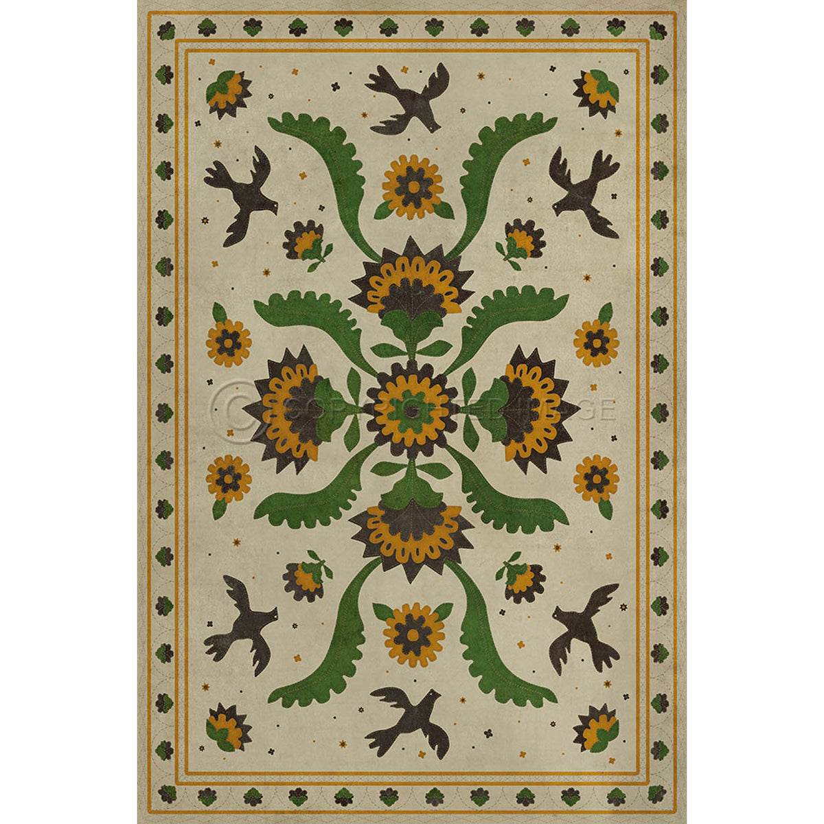 Applique Wild Bees Song 20x30