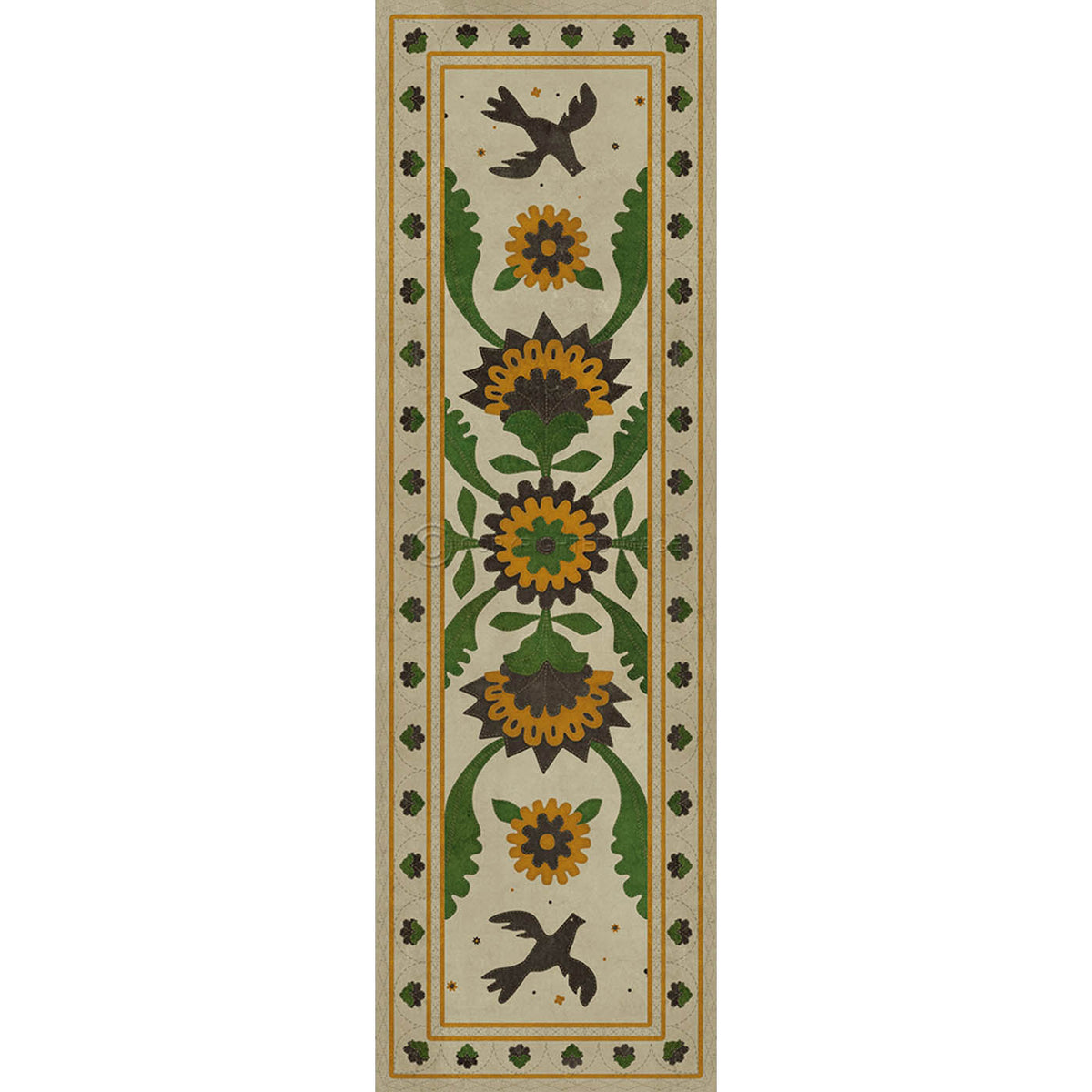 Applique Wild Bees Song 36x115