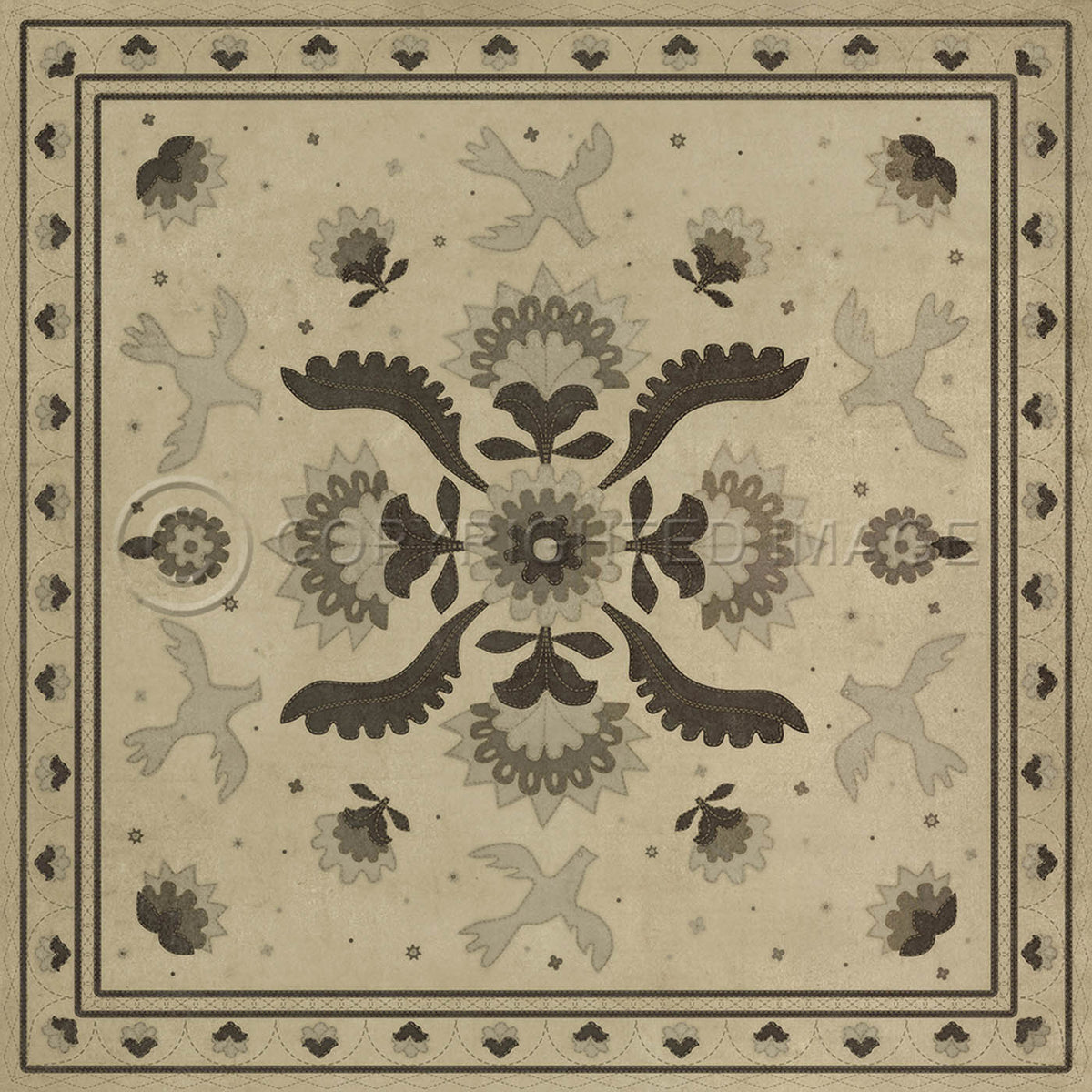 Applique With Joy We Strung 96x96