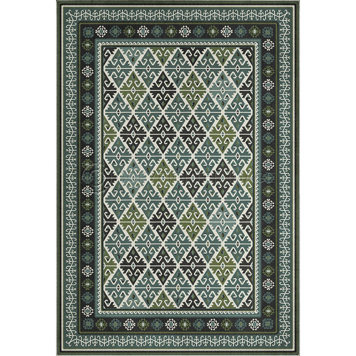 Burdock and Star Evergreen 52x76