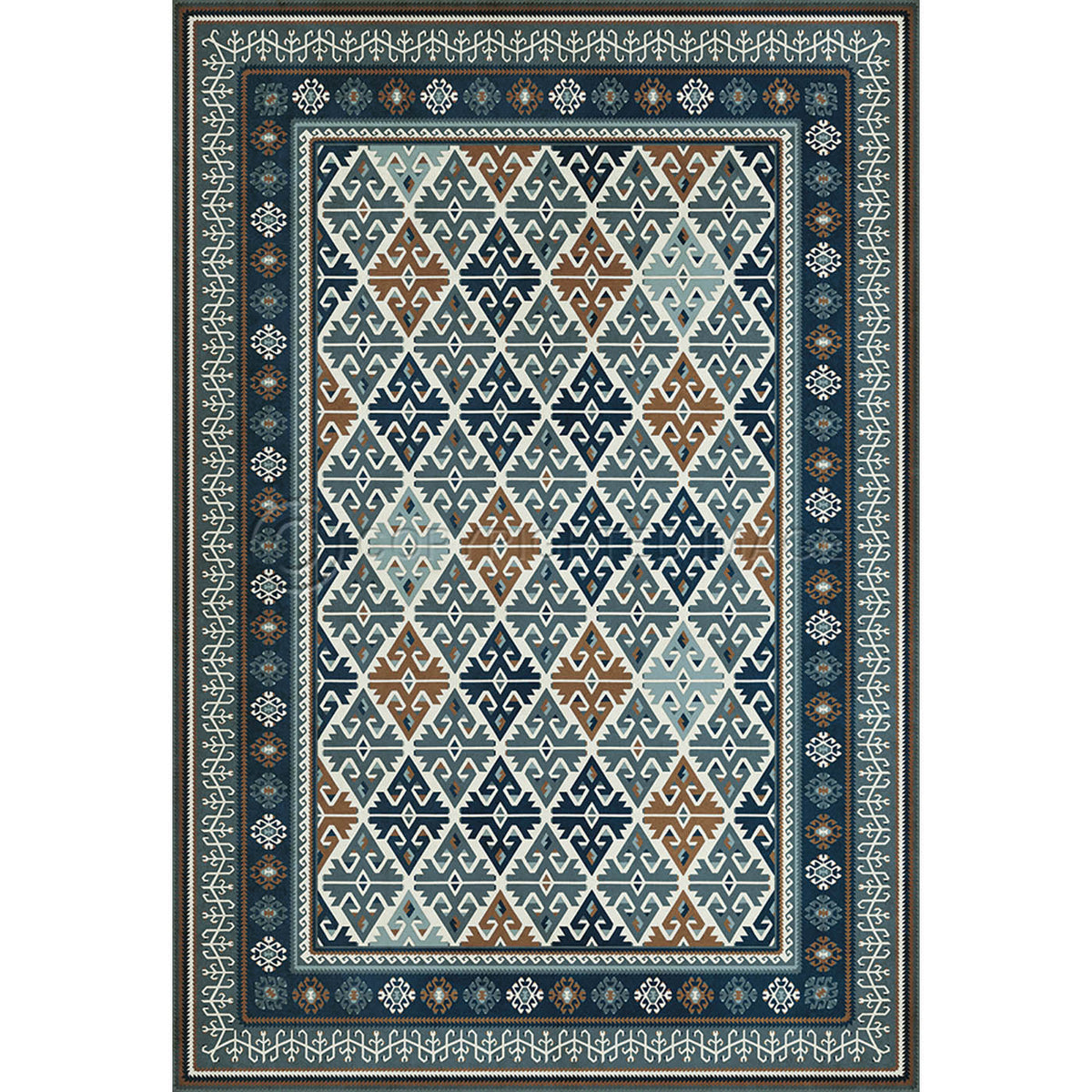 Burdock and Star Saffron and Sage 52x76