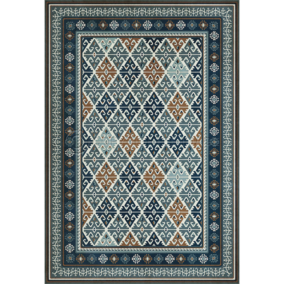 Burdock and Star Saffron and Sage 70x102