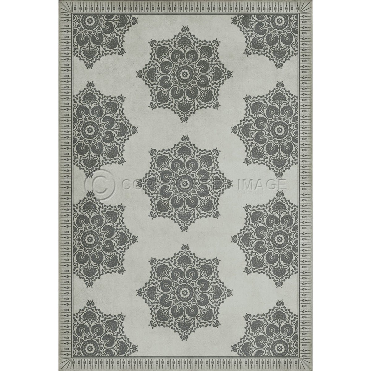 Indian Loop Linen and Charcoal 52x76