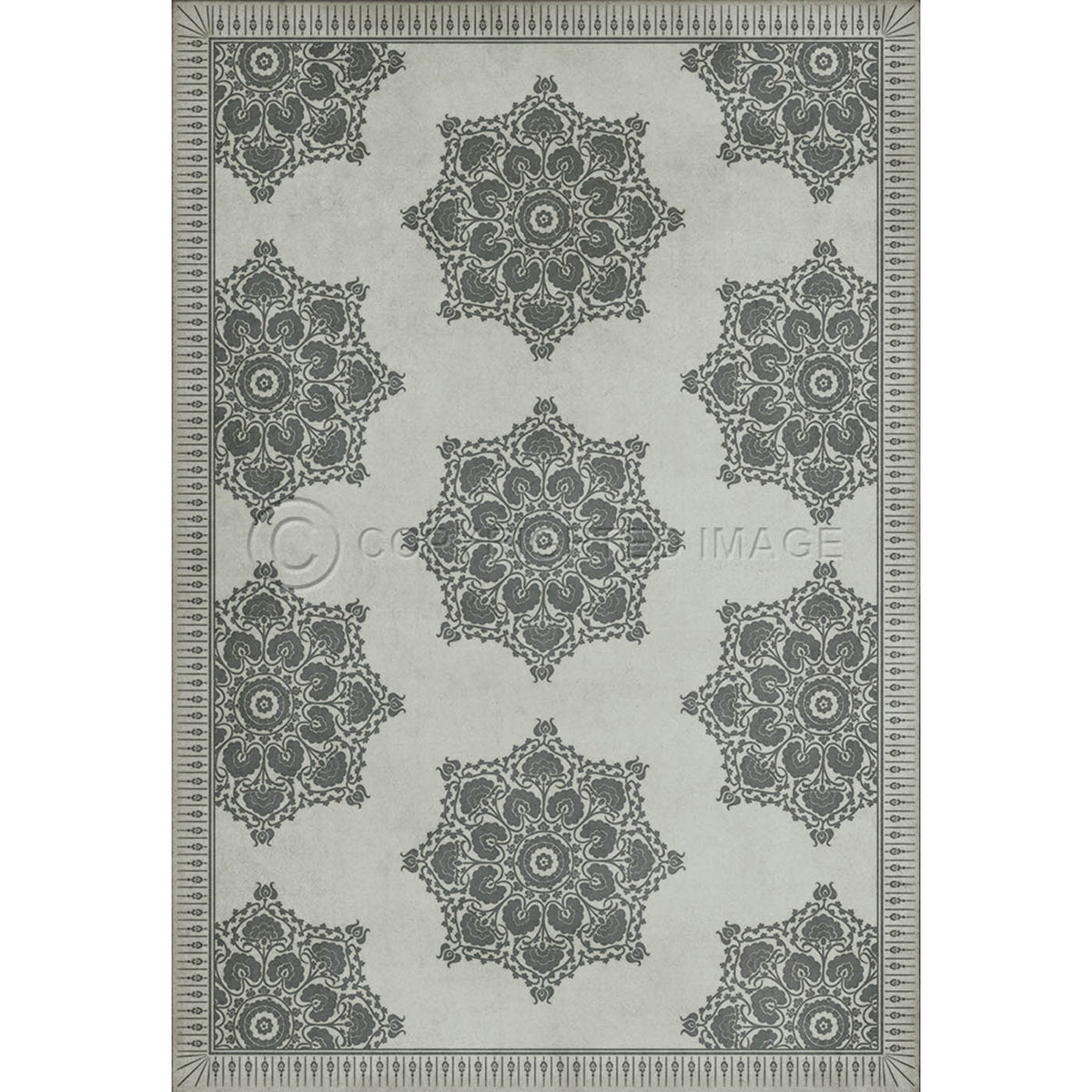 Indian Loop Linen and Charcoal 70x102