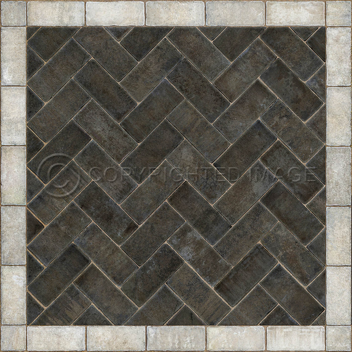 Herringbone Pewterware 48x48