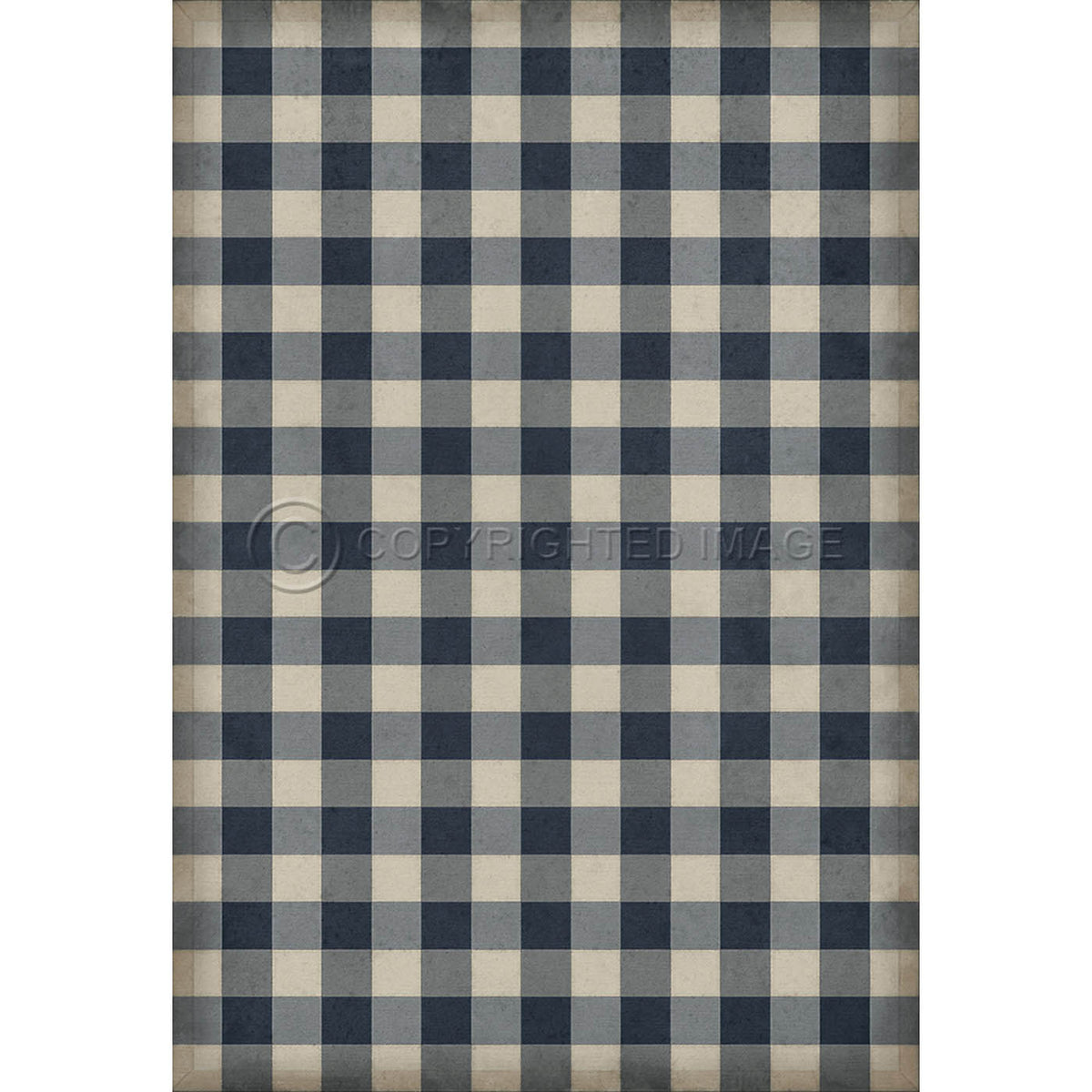 Gingham Canvas Blue 52x76