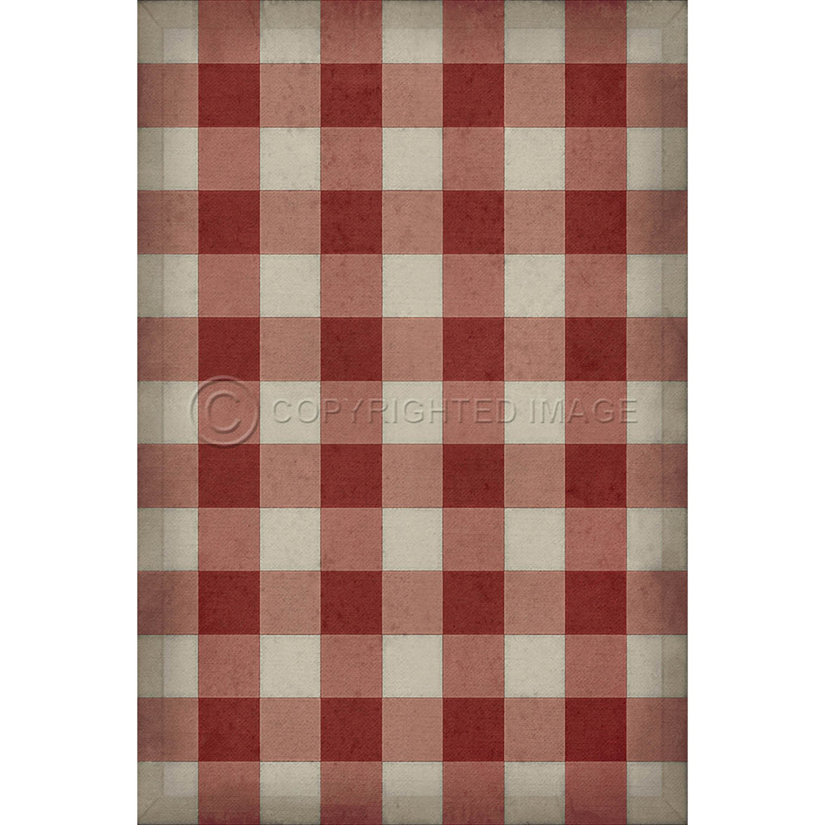 Gingham Canvas Red 20x30