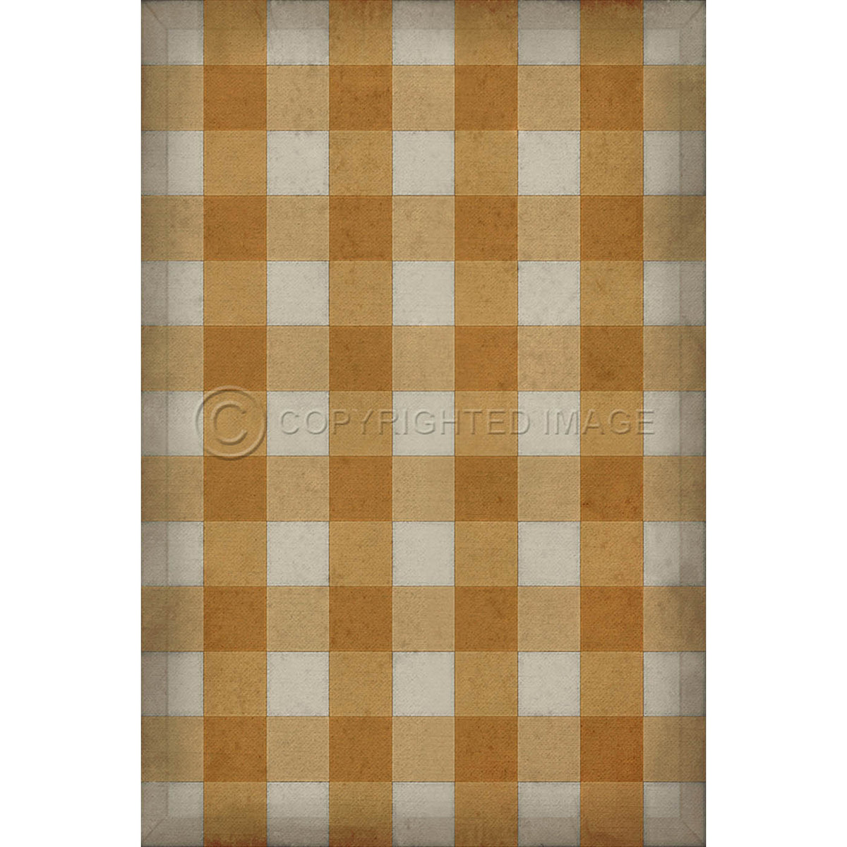 Gingham Canvas Yellow 20x30