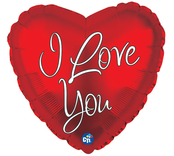 I Love You Red Heart Shaped Balloon
