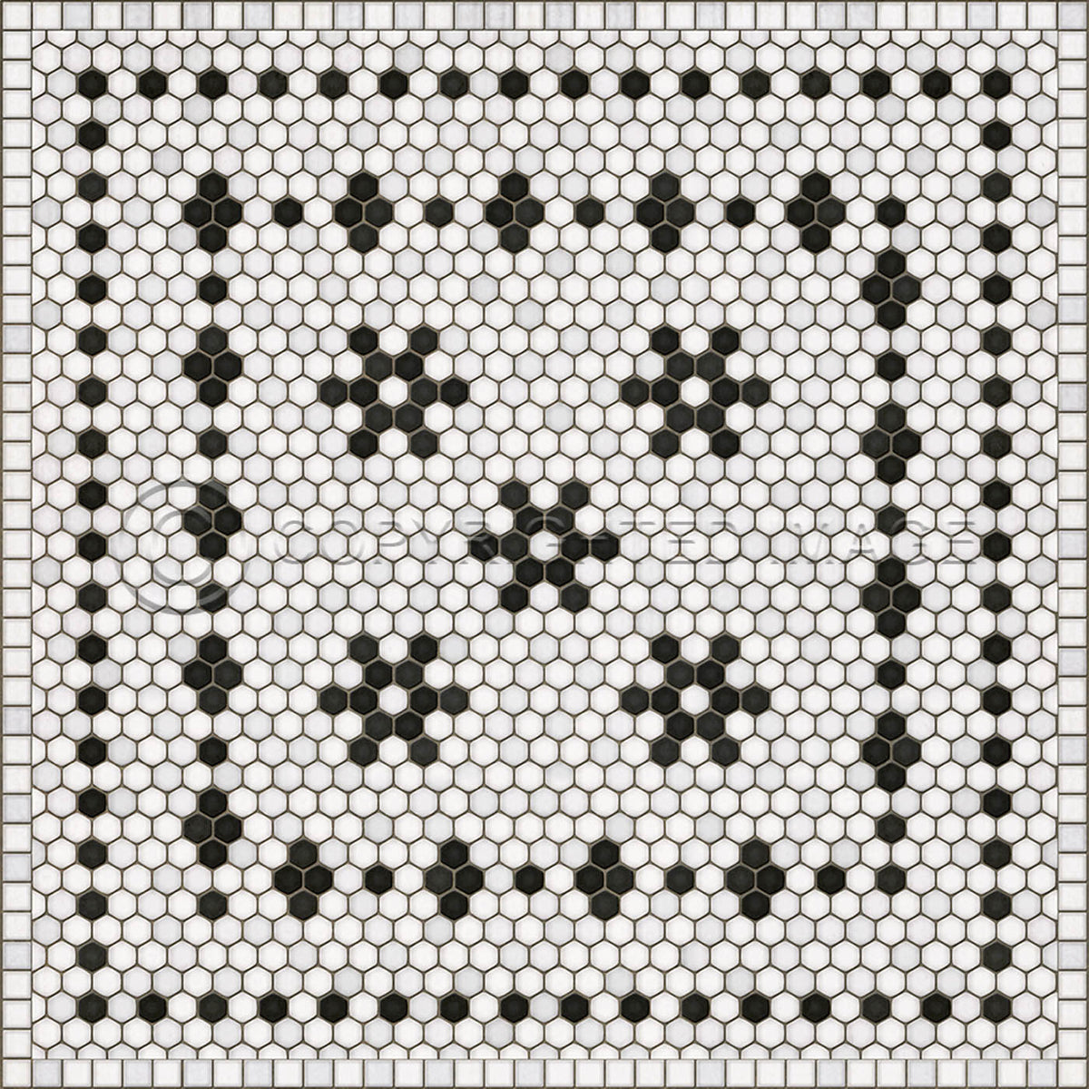 Mosaic B Clemont Avenue 36x36