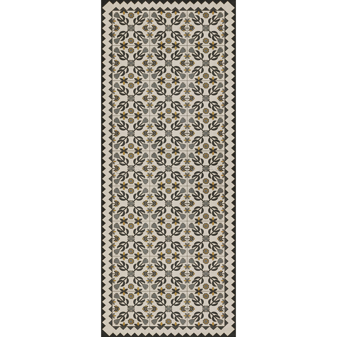 Floral Quilt A Field of Cotton 36x90