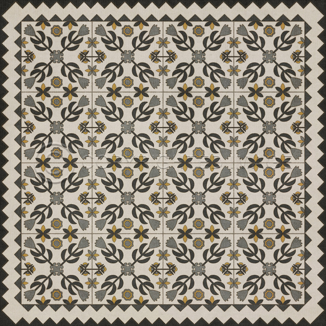 Floral Quilt A Field of Cotton 36x36