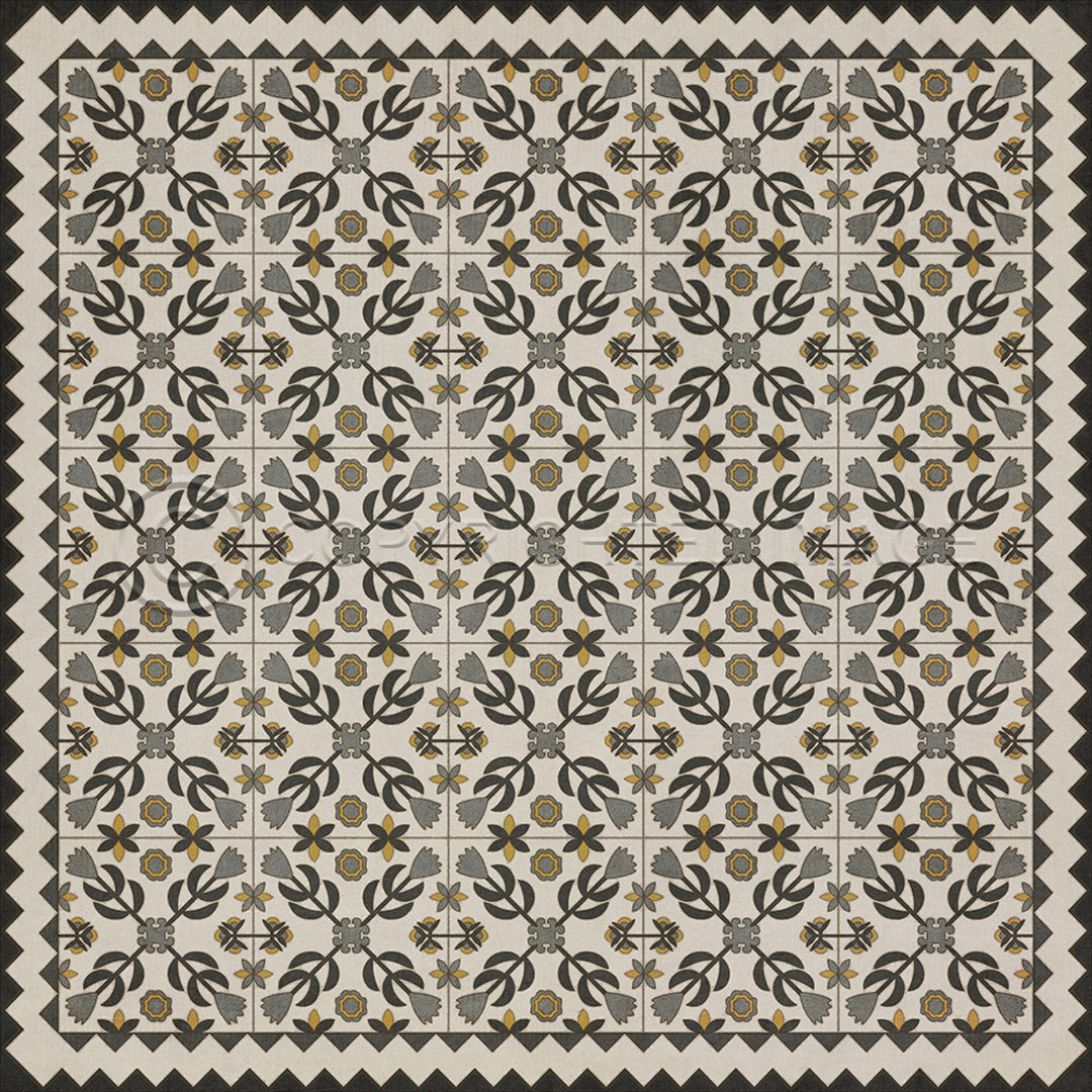 Floral Quilt A Field of Cotton 48x48