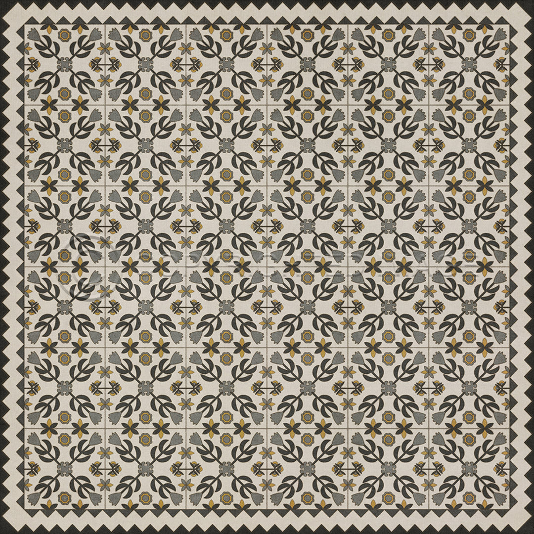 Floral Quilt A Field of Cotton 72x72