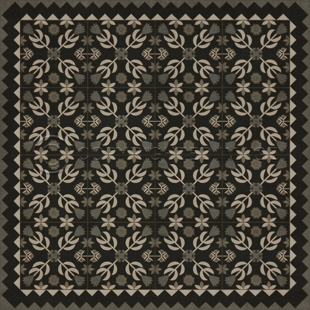 Floral Quilt Awake at Night 36x36