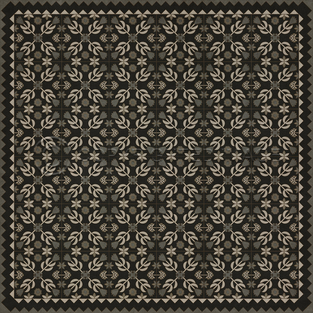 Floral Quilt Awake at Night 72x72