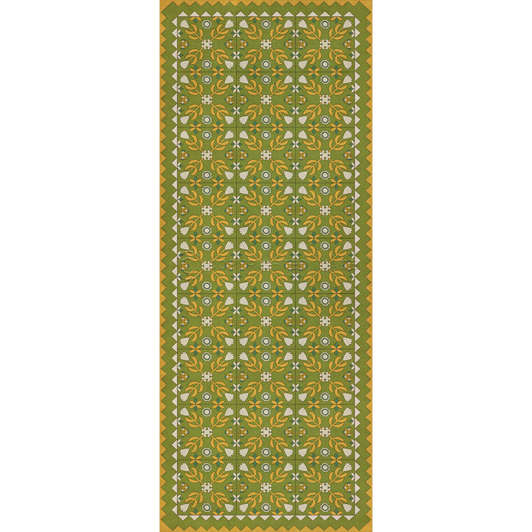 Floral Quilt First Day of Spring 36x90