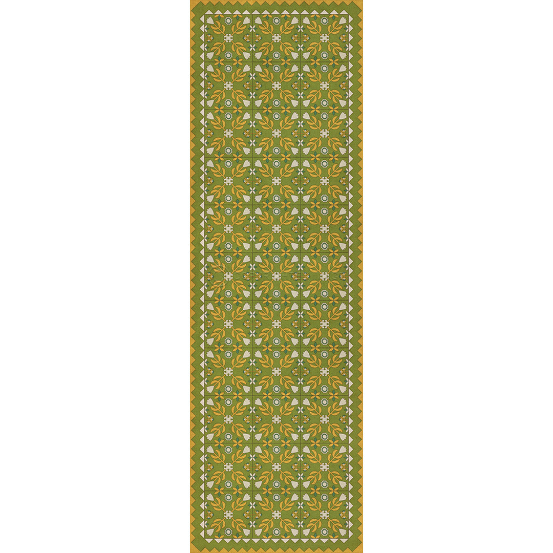 Floral Quilt First Day of Spring 36x115