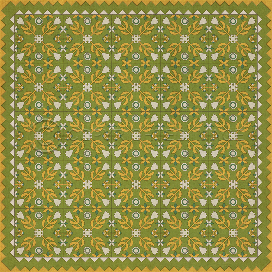 Floral Quilt First Day of Spring 48x48