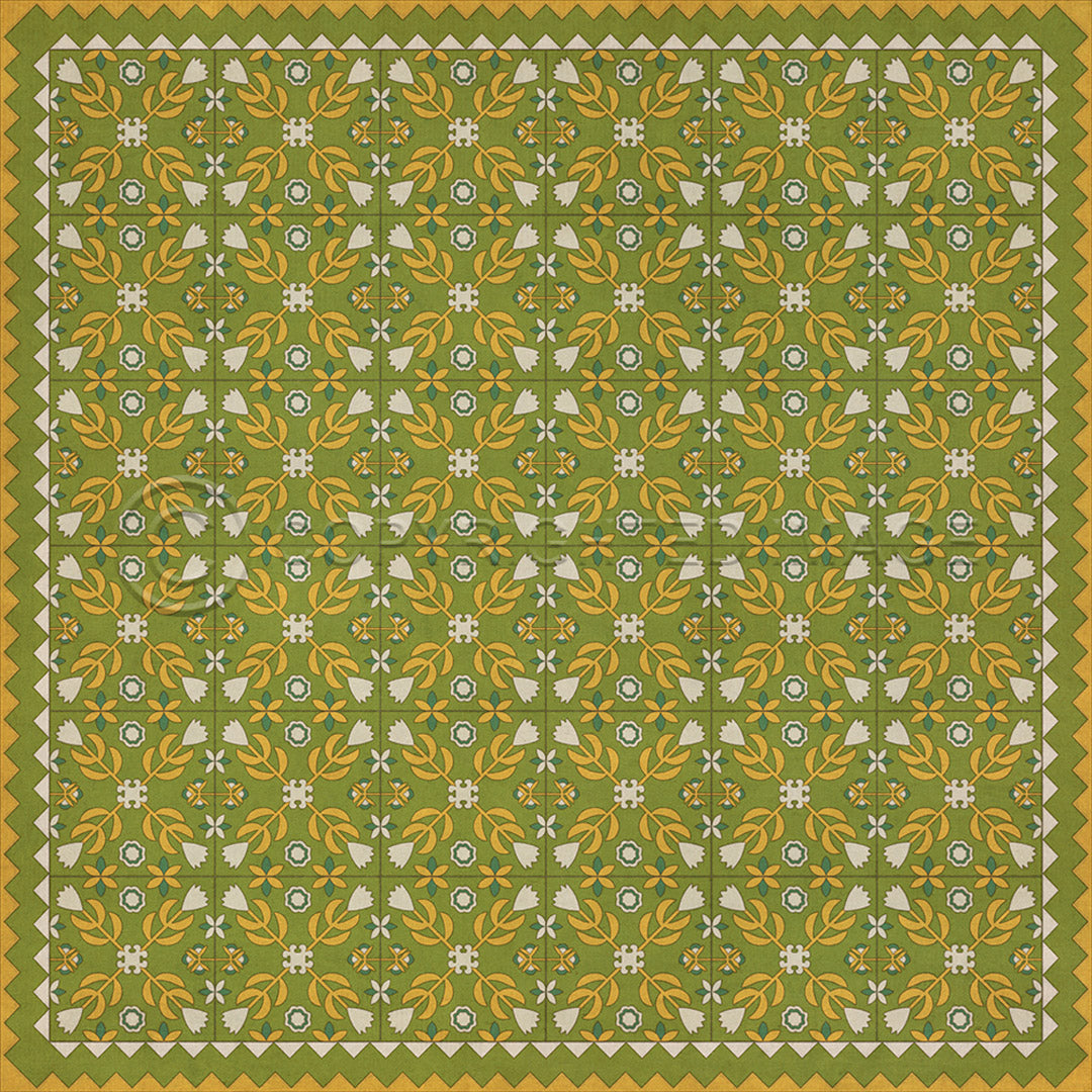 Floral Quilt First Day of Spring 72x72