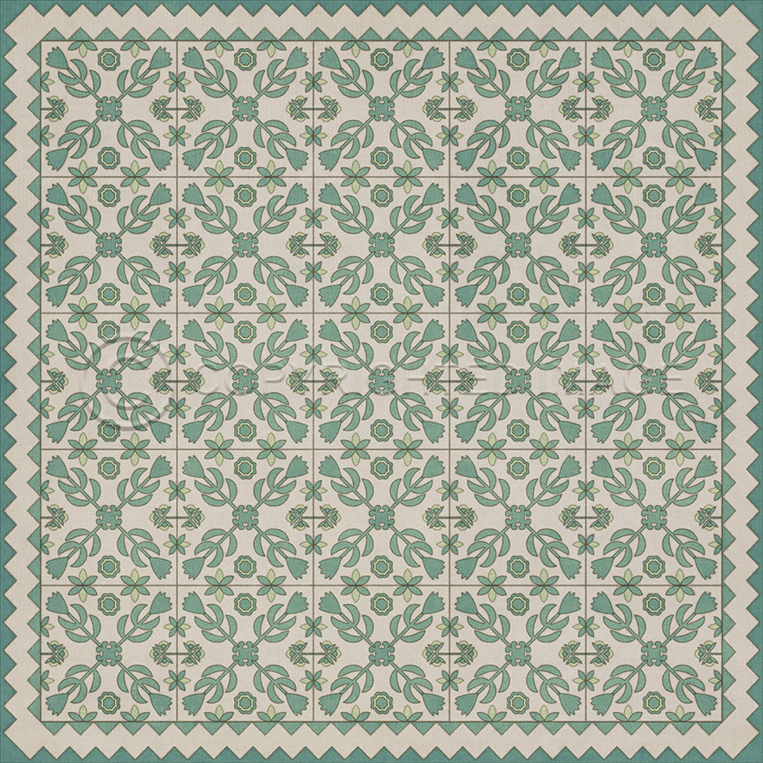 Floral Quilt First Snow 48x48