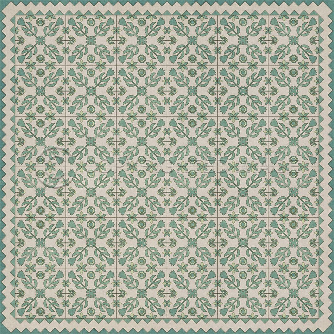 Floral Quilt First Snow 60x60