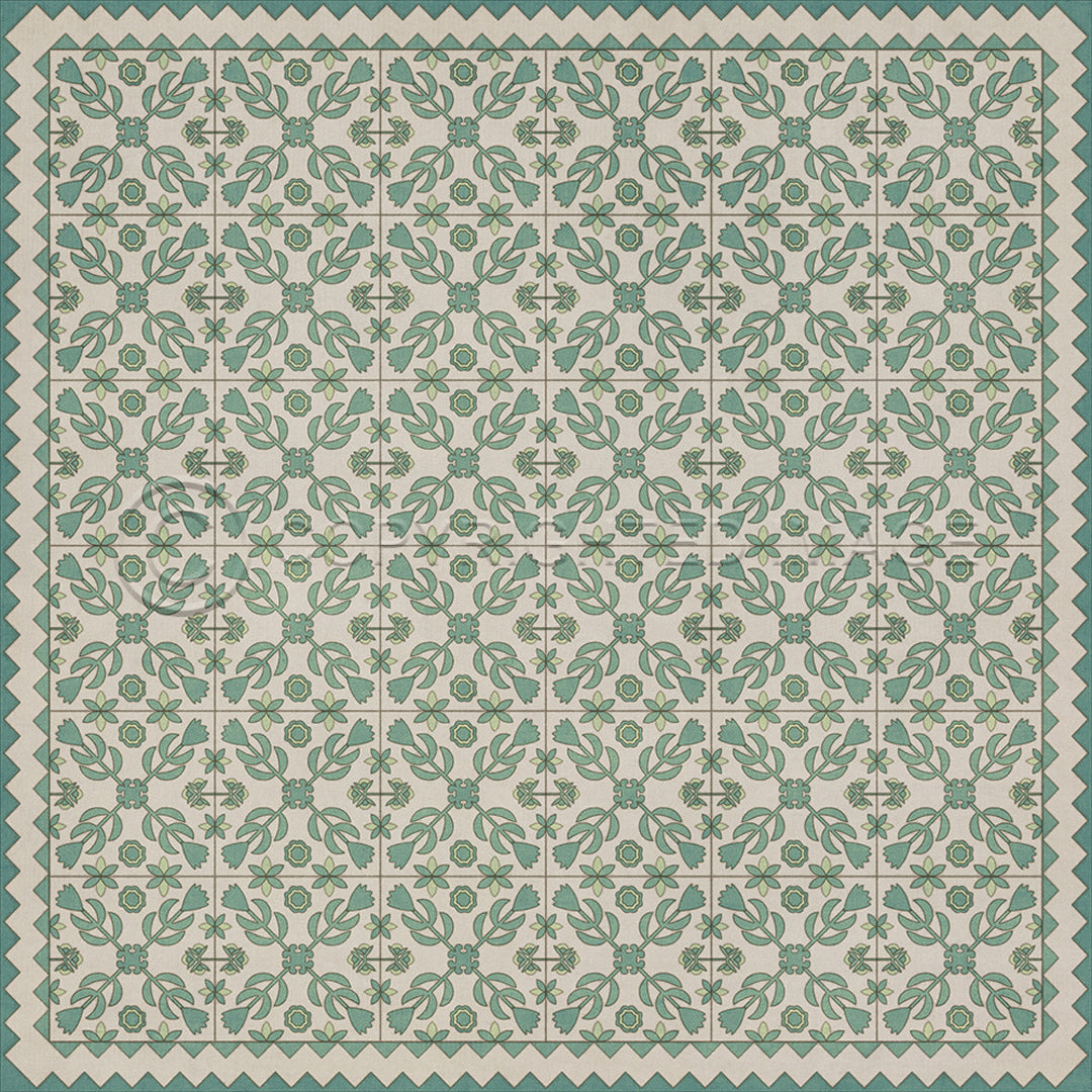 Floral Quilt First Snow 72x72