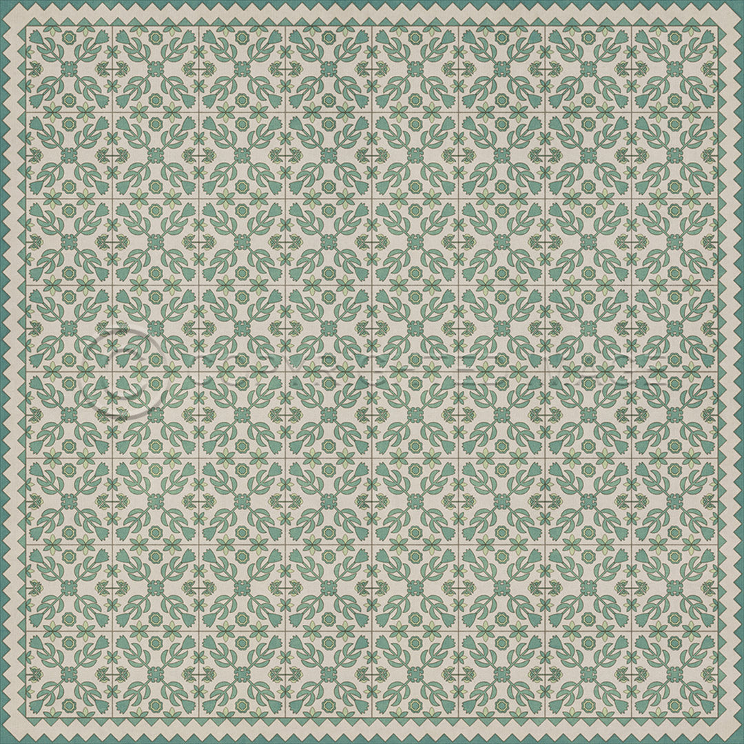 Floral Quilt First Snow 96x96