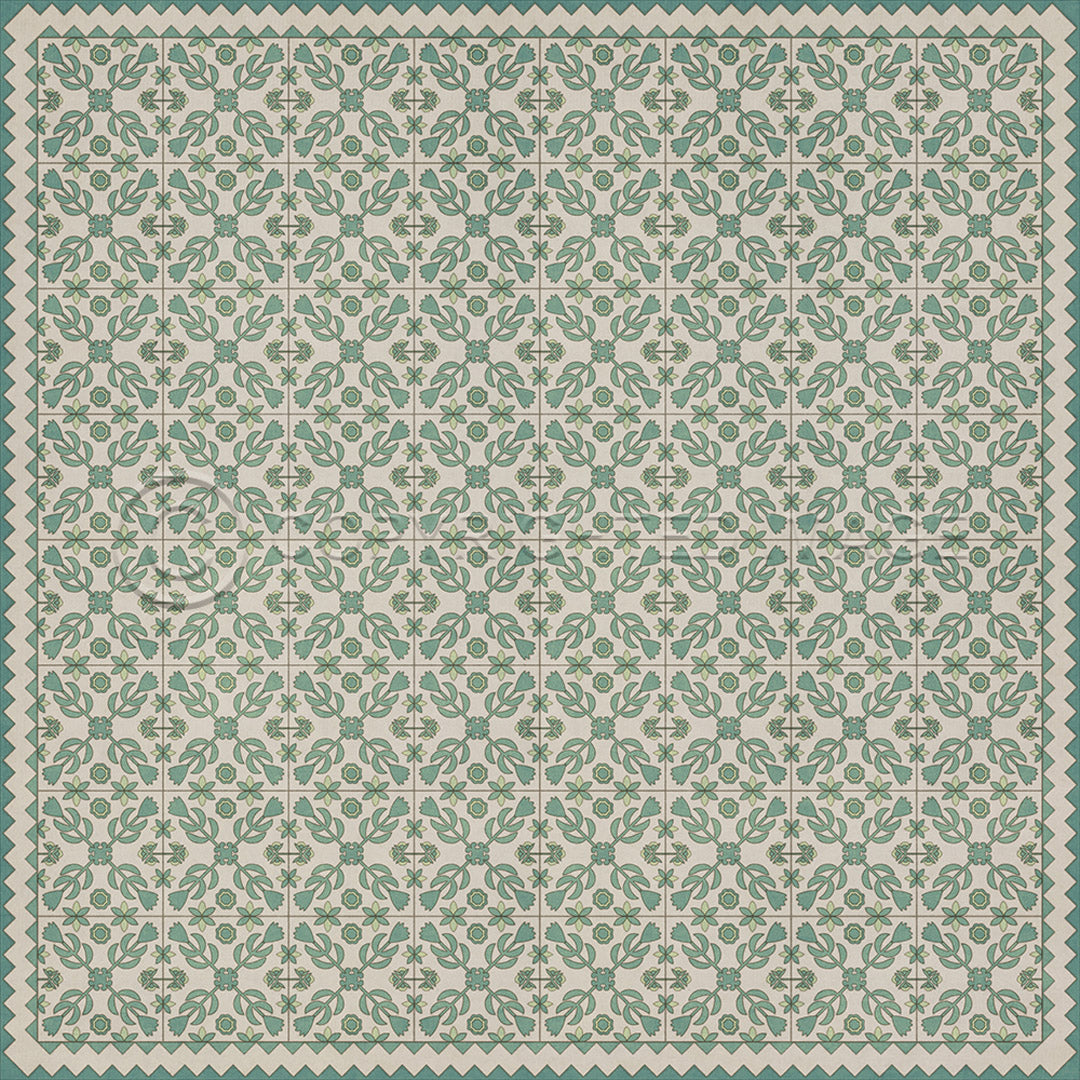 Floral Quilt First Snow 120x120