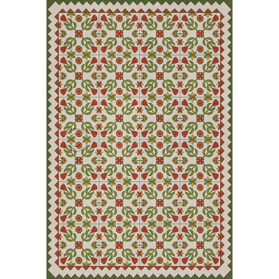 Floral Quilt Flowers in the Mirror 20x30