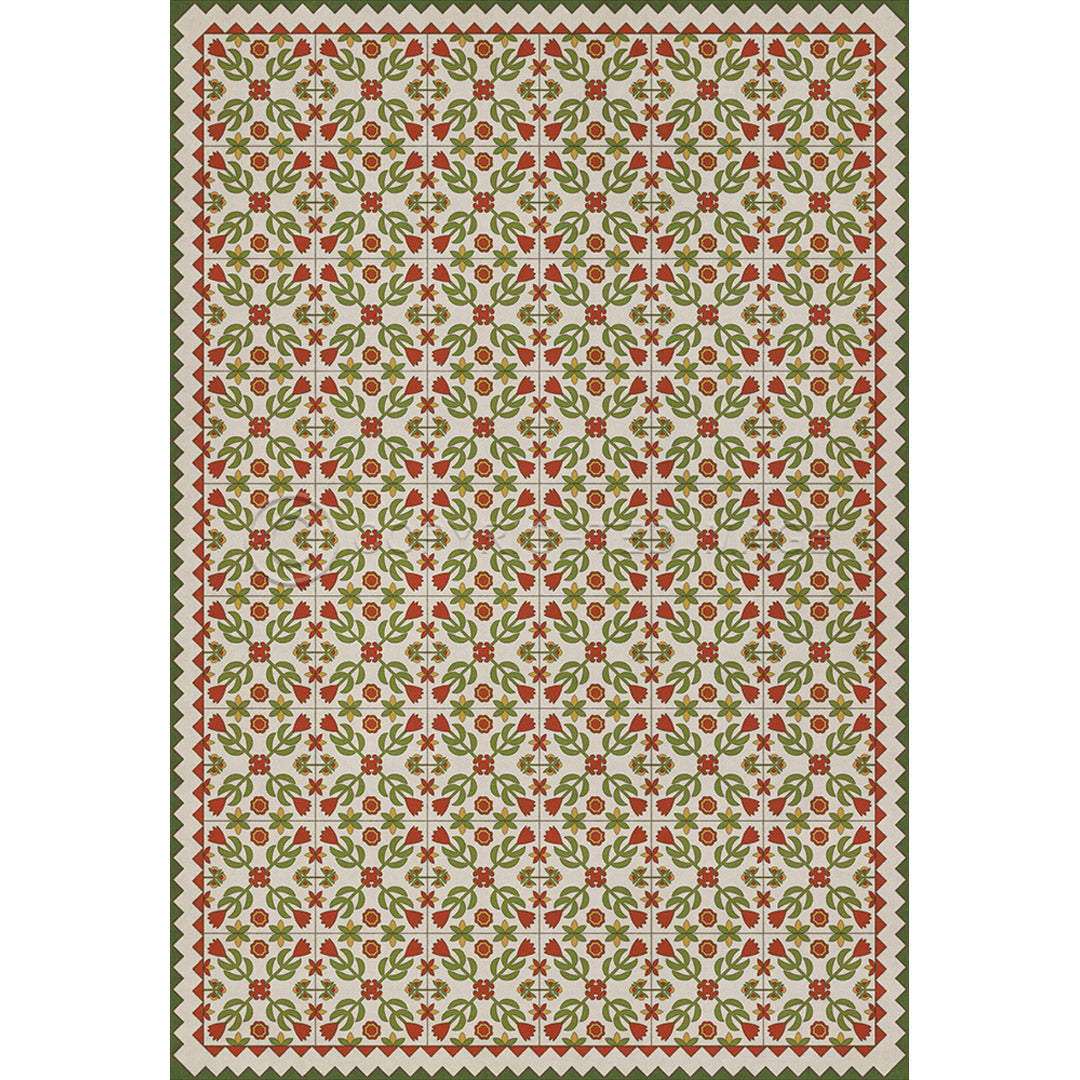 Floral Quilt Flowers in the Mirror 52x76